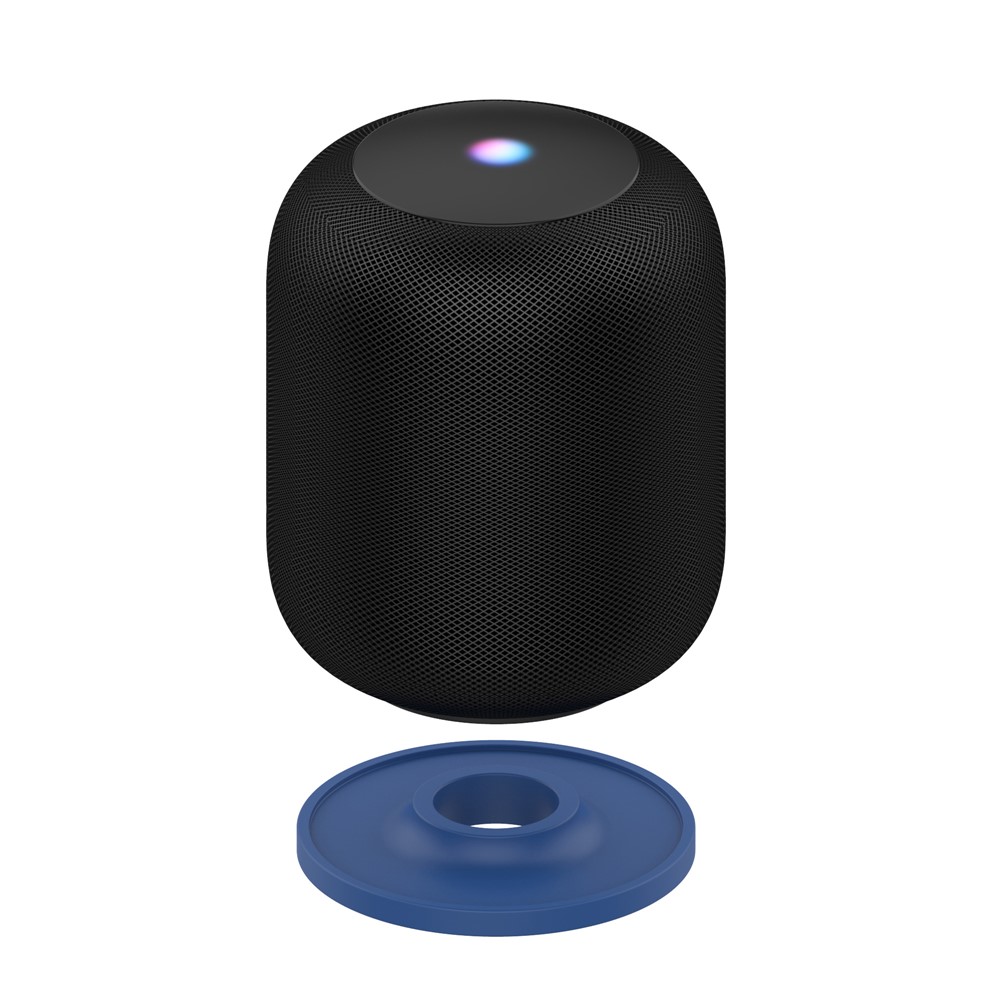 Suporte Da Almofada De Base Do Suporte Do Silicone Para O Orador Inteligente Do HomePod Da Apple - Azul Escuro-6