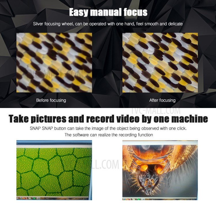 1000X 8LED USB Digital Microscope Endoscope Camera Inspection for Mobile Phone Repairing Hair Skin-10