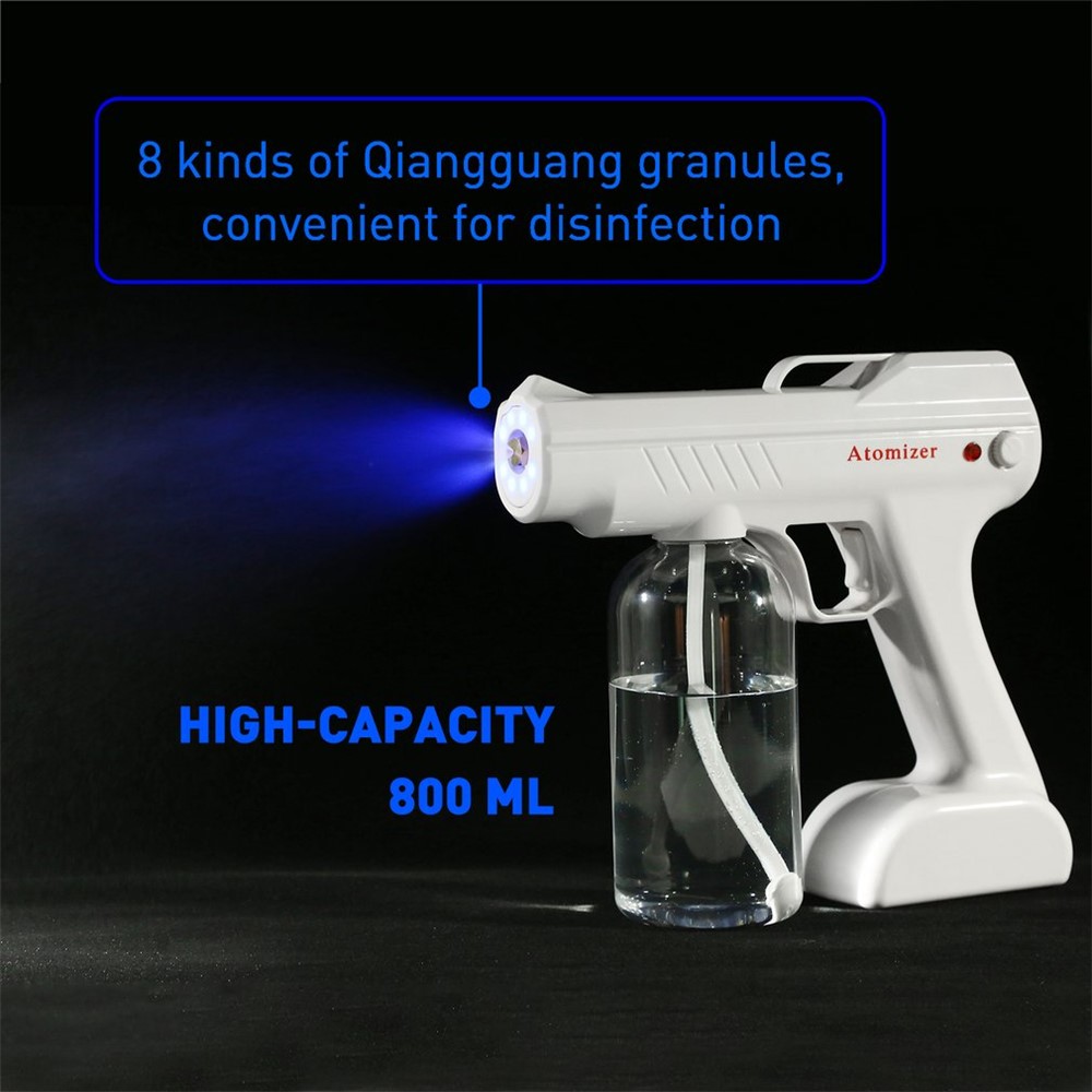 YJ-01 UV Wireless Disinfection Blue Light Steam Gun Hair Spray Machine Water Mist Trigger Sprayer-5