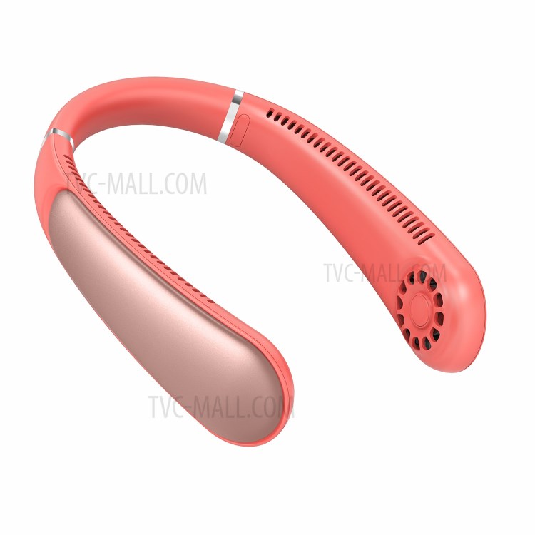 MOMAX iFAN8 USB Neck Hanging Fan 5 Speeds Adjustable Cooling Fan Air Cooler for Traveling Outdoor Home Office - Pink-1