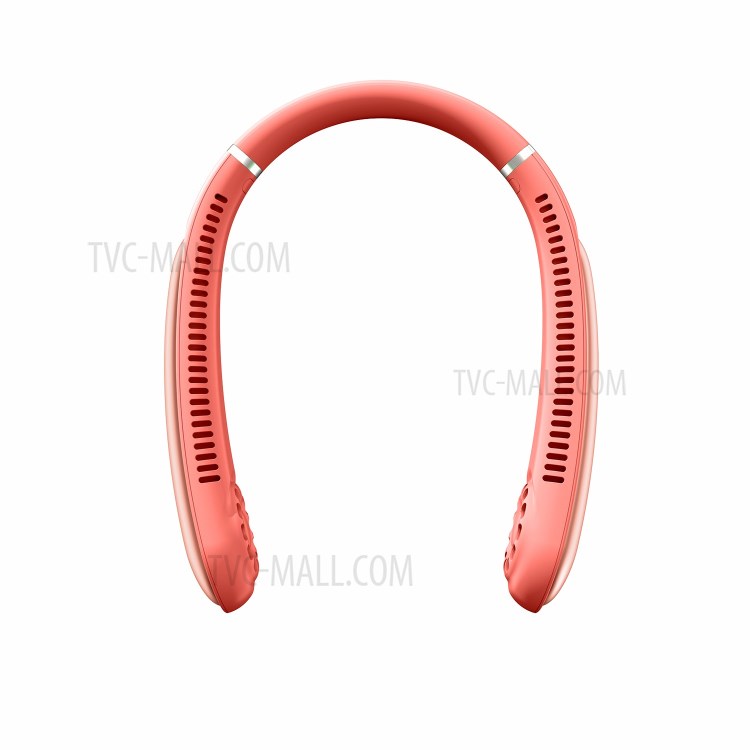 MOMAX iFAN8 USB Neck Hanging Fan 5 Speeds Adjustable Cooling Fan Air Cooler for Traveling Outdoor Home Office - Pink-2