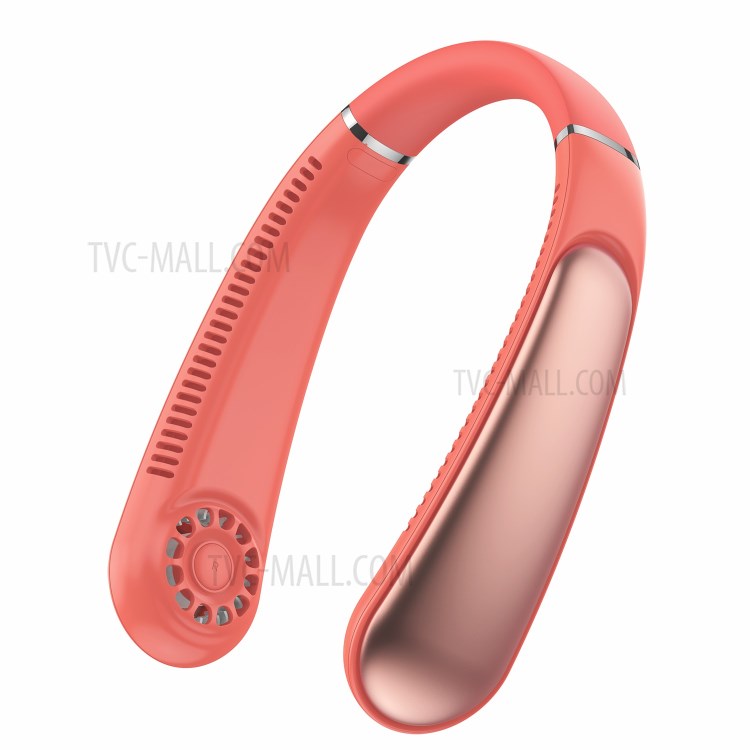 MOMAX iFAN8 USB Neck Hanging Fan 5 Speeds Adjustable Cooling Fan Air Cooler for Traveling Outdoor Home Office - Pink-3