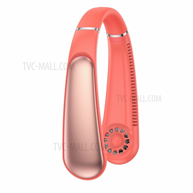 MOMAX iFAN8 USB Neck Hanging Fan 5 Speeds Adjustable Cooling Fan Air Cooler for Traveling Outdoor Home Office - Pink-4