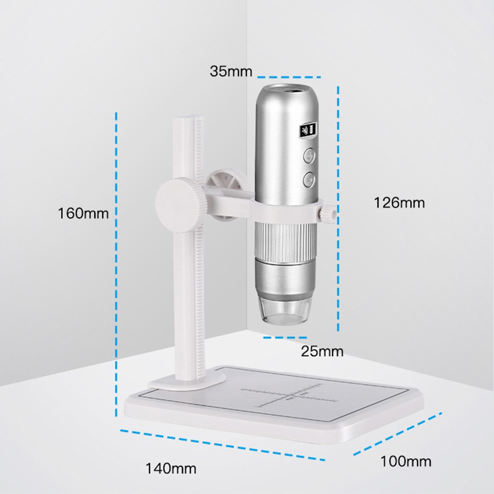 MS4 50X-1000X 8LED 2.0M High-definition Rechargeable WiFi Wireless Digital Microscope Magnifying Glass-4