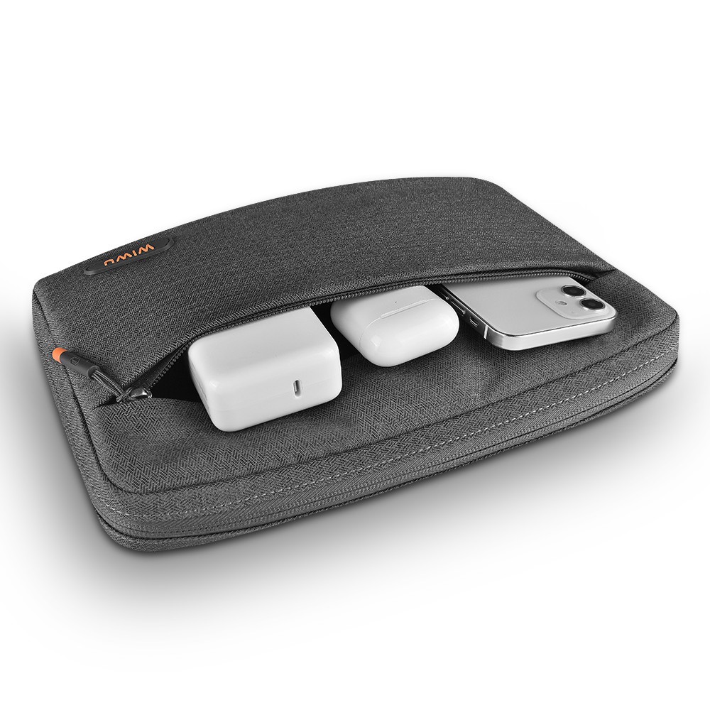 WIWU Portable Electronic Storage Box Case for Cables Charger Power Bank Pouch Waterproof Bag Organizer - Grey-4