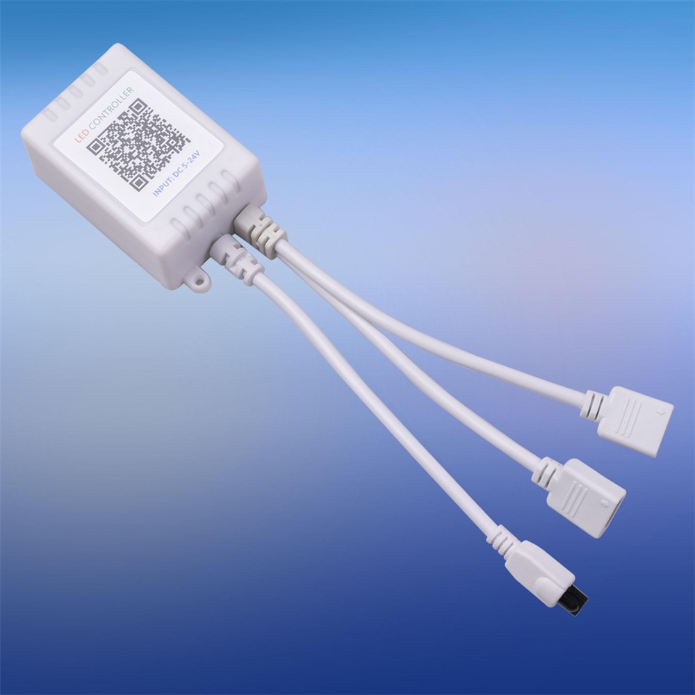 JH-RGB05 Infrared Smart LED Controller 4 Pin RGB LED Strip Light Controller 5-24V APP 24Key Remote Voice Control-3
