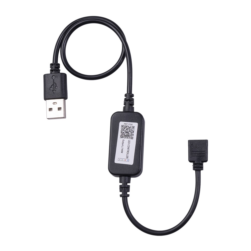 JH-RGB01 Mini Strip Light Controller LED Wireless RGB Remote Control USB Charging for Bar/KTV/Home-2
