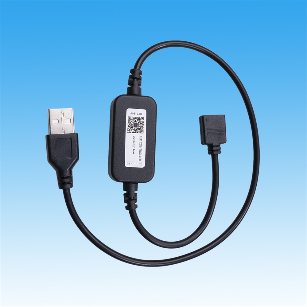 JH-RGB01 Mini Strip Light Controller LED Wireless RGB Remote Control USB Charging for Bar/KTV/Home-3