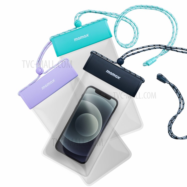 MOMAX IPX8 Waterproof Phone Bag Underwater Case Mobile Pouch Protective Pouch - Grey-3