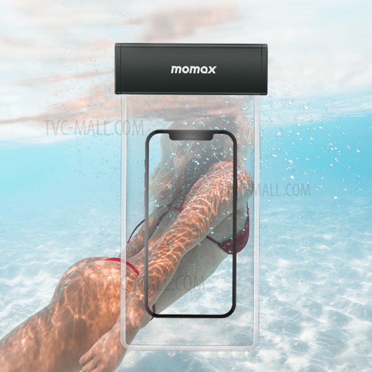MOMAX IPX8 Waterproof Phone Bag Underwater Case Mobile Pouch Protective Pouch - Grey-4