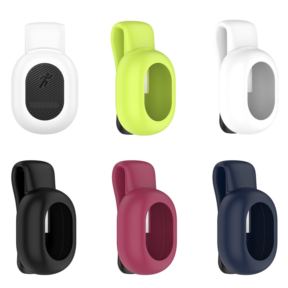 Drop-proof Soft Silicone Protective Case Cover with Steel Clip for Garmin 010-12520-00 Running Dynamics Pod - Black-9