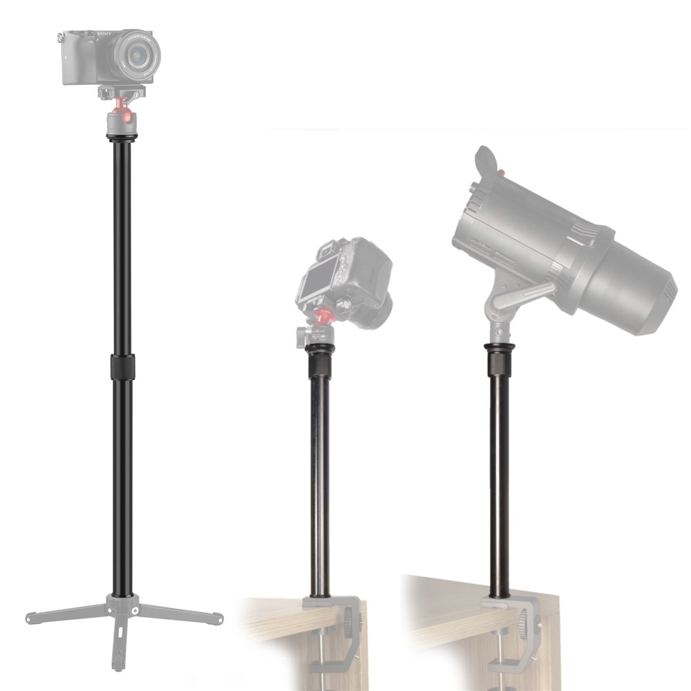 ADAI MC-60 Telescopic Extension Rod Pole Selfie Stick with 1/4 inch Screw for Gimbal Stabilizer DSLR Camera-1