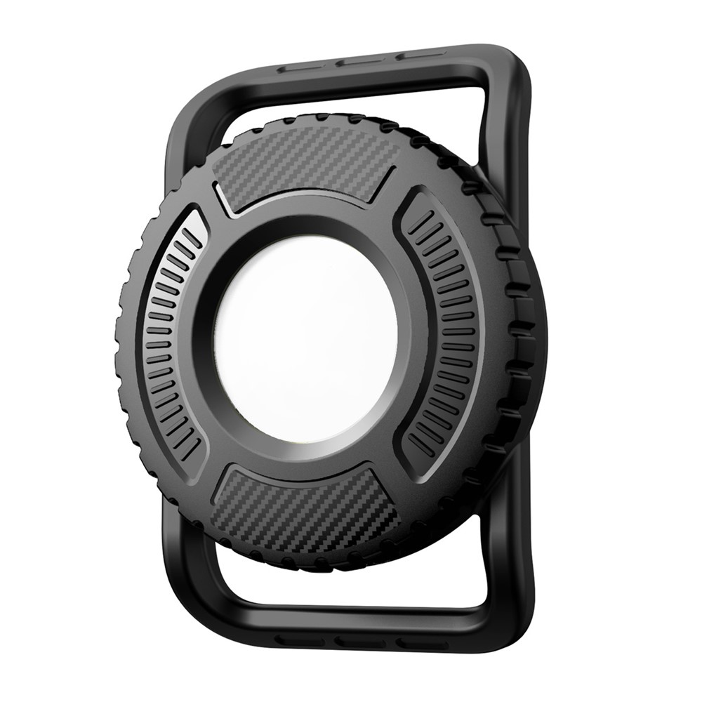 For Apple AirTag (2nd Generation) / AirTag Waterproof PC Case Shockproof Protective Cover for Pet Collar Outdoor Tracker - Black