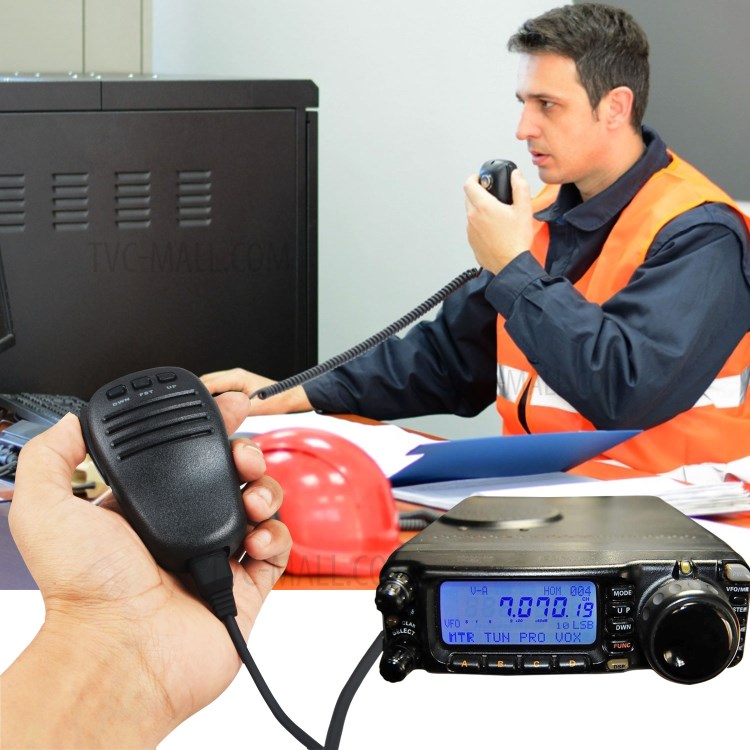 MH-31B8 Hand-held Microphone Car Mobile Radio HF Transceiver Speaker Mic for Yaesu FT-847/FT-920/FT-950/FT-2000-7