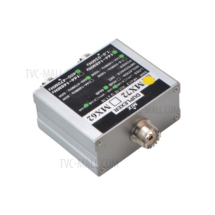 MX72 Antenna Combiner VHF 100W 144-148MHz UHF 60W 400-470MHz Dual Band Ham Walkie Taklie Duplexer Antenna-3