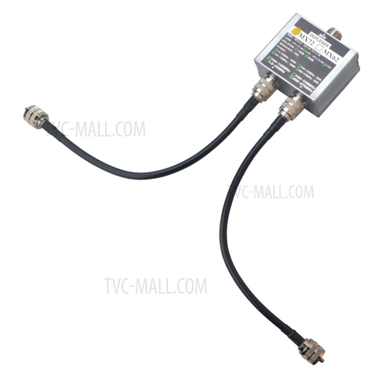 MX72 Antenna Combiner VHF 100W 144-148MHz UHF 60W 400-470MHz Dual Band Ham Walkie Taklie Duplexer Antenna-5