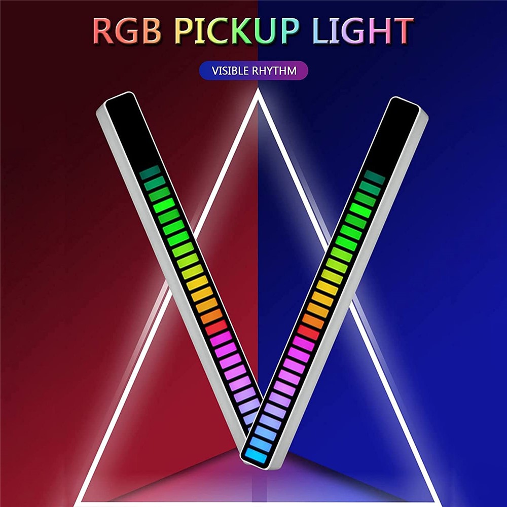 D10-RGB RGB Voice Activated Pickup Rhythm Light Sound Control Music Audio Lamp USB Charging Atmosphere Light with APP for Car Home Decoration (3D Version)-12