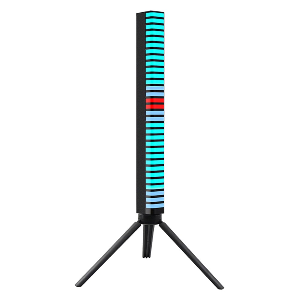 D10-RGB RGB Sound Control Rhythm Pickup Light Car Music Lamp Audio Spectrum Analyzer Voice Activated Atmosphere Light with APP Control for Room Decoration (3D Version)-1