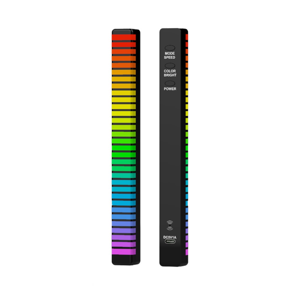 D10-RGB RGB Sound Control Rhythm Pickup Light Car Music Lamp Audio Spectrum Analyzer Voice Activated Atmosphere Light with APP Control for Room Decoration (3D Version)-17