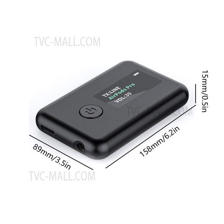 YET-T2 Bluetooth 5.0 Audio Transmitter Receiver USB Charging 3.5mm Aux Wireless Adapter for PC TV Headphone Car-16