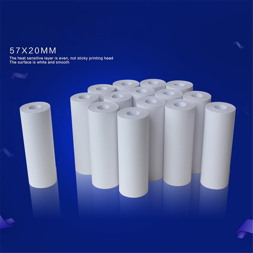 10 Rolls 57x20mm Thermal Paper Bill Receipt Printing Paper for Cash Register POS Receipt Printer-2