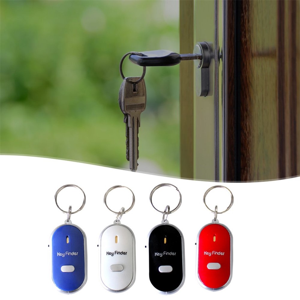 Wireless Smart Key Finder Anti-lost Portable Keychain Tracker Lightweight Item Locator - Black-4