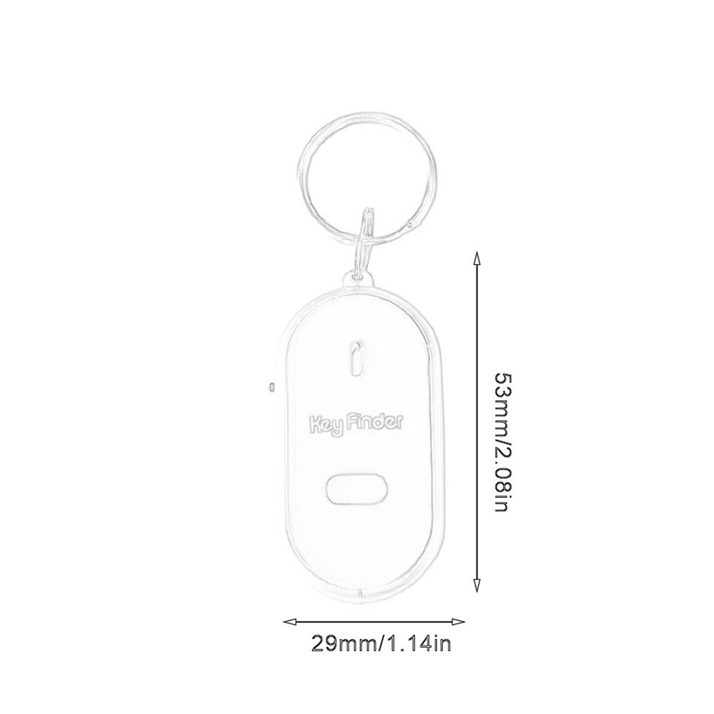 Wireless Smart Key Finder Anti-lost Portable Keychain Tracker Lightweight Item Locator - Black-5