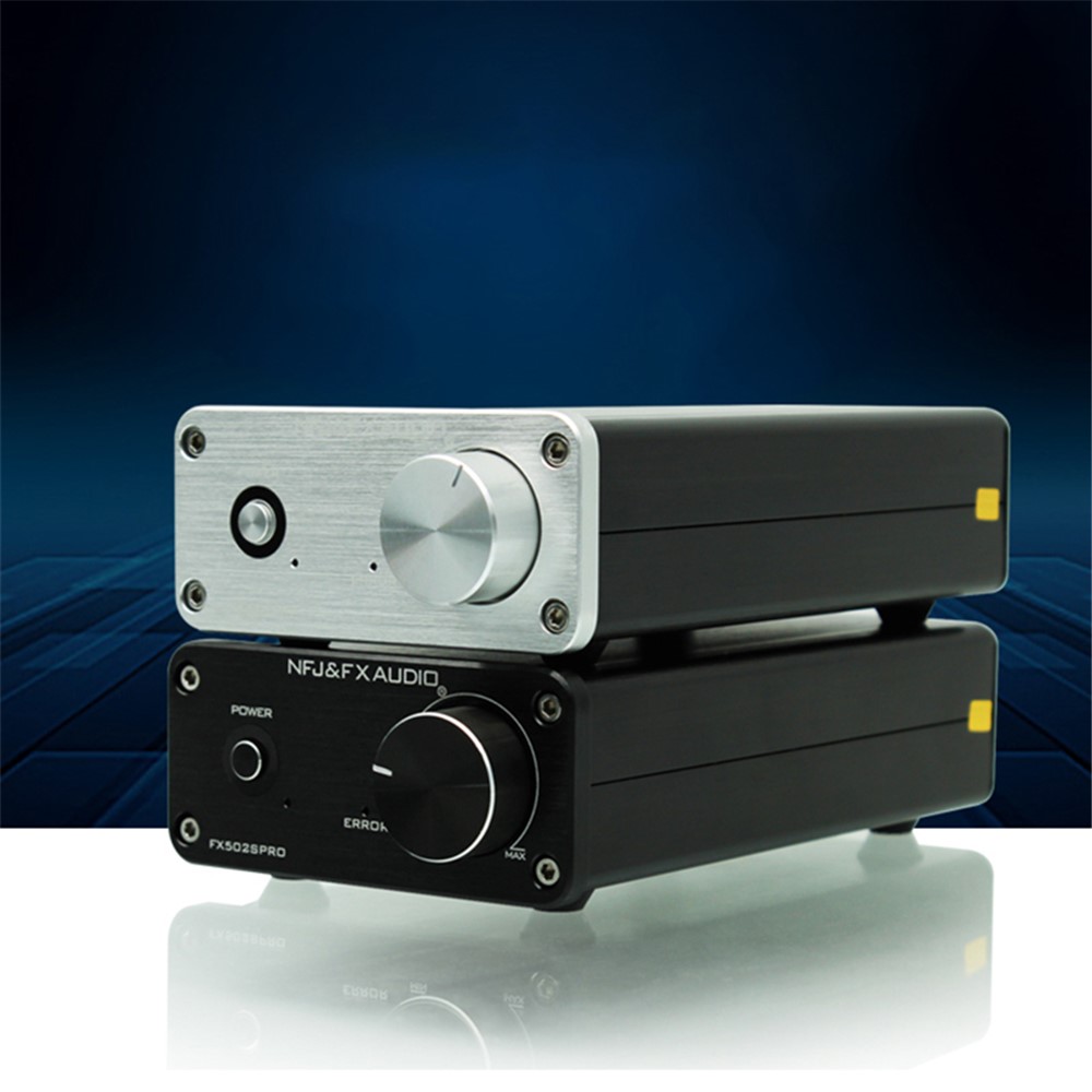 NF J&FXAUDIO FX502SPRO Mini High Power Digital Amplifier HiFi Desktop Audio Power Amplifier for Home Party (Without Power Adapter) - Black-3