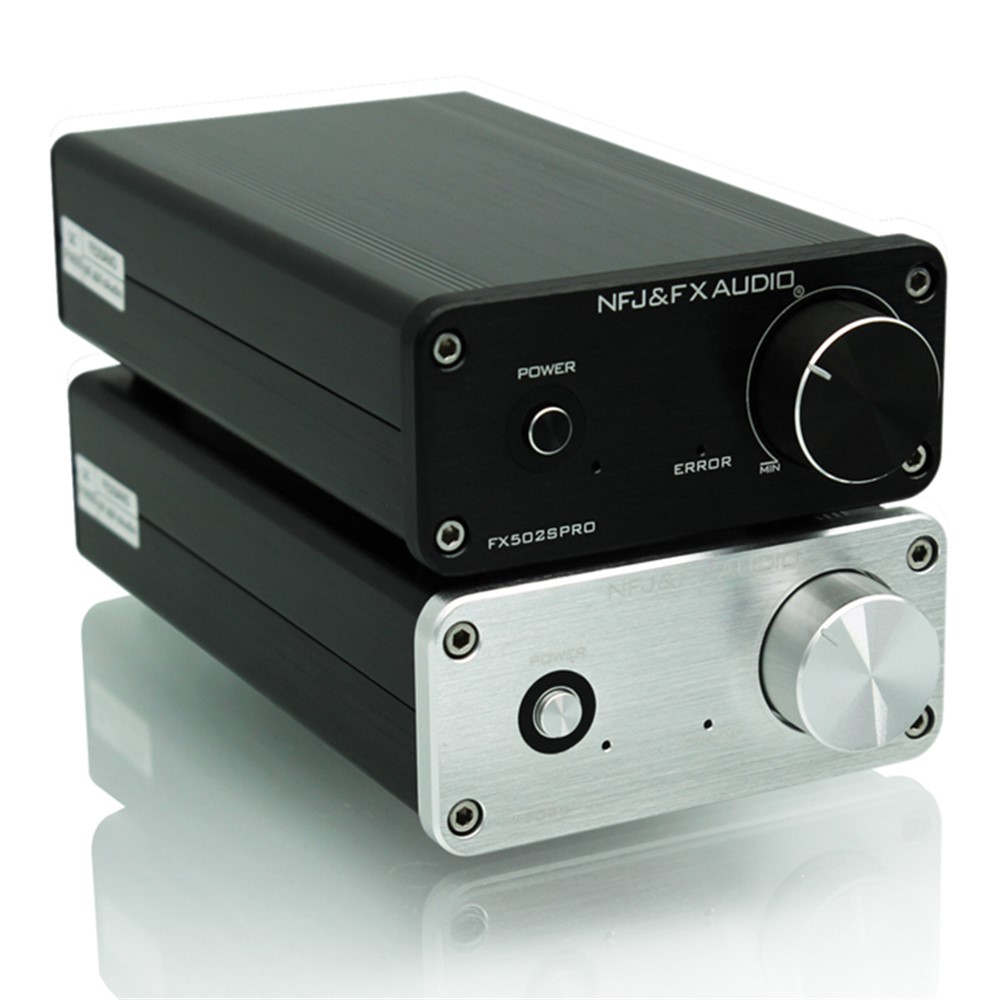 NF J&FXAUDIO FX502SPRO Desktop High Power Digital Amplifier HiFi Mini Audio Power Amplifier 24V4A Power Supply - Black-2