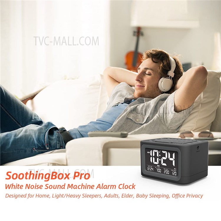 Wholesale LIELONGREN F0072 2 in 1 White Noise Alarm Clock Multi