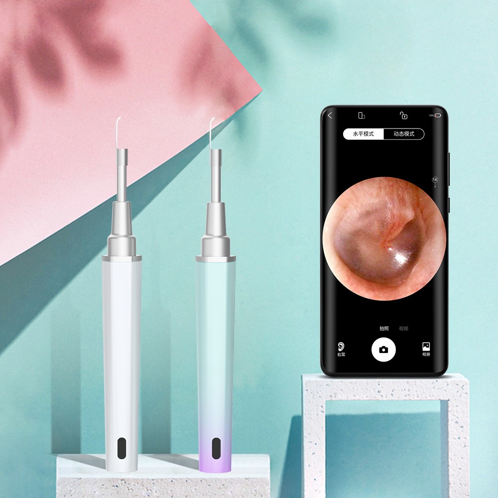Y99 Smart Visual Ear Cleaner WiFi Earwax Remover Cleaning Spoon Earpick Endoscope - Black-2