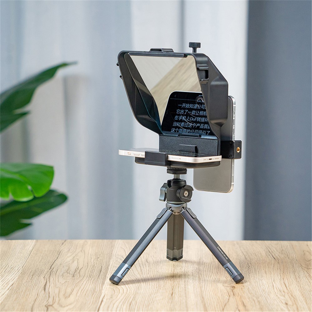 Portable Mobile Phone Teleprompter for Interview Live Streaming Video Recording-4