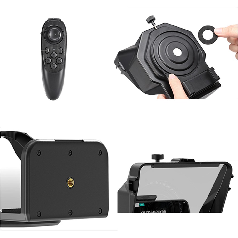Portable Mobile Phone Teleprompter for Interview Live Streaming Video Recording-8