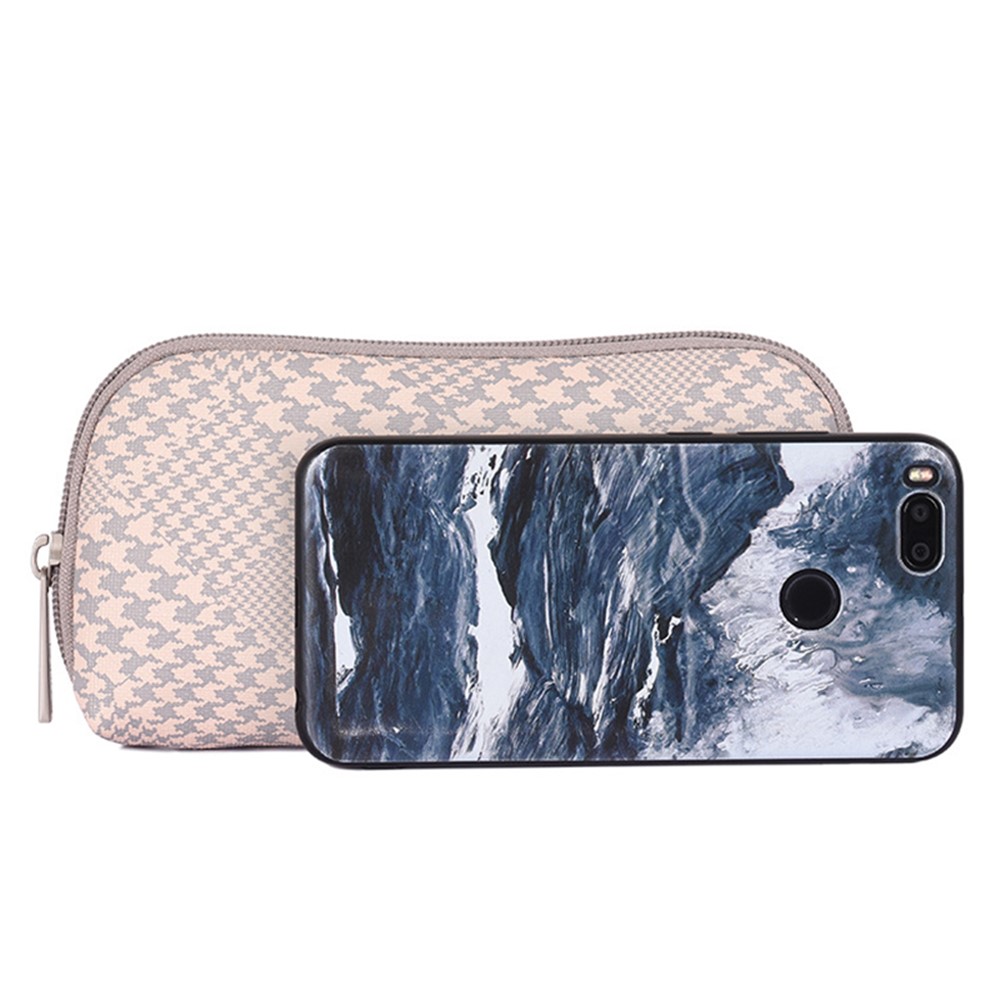 CANVASARTISAN L21-53 Houndstooth Pattern Digital Accessories Storage Bag Phone Charger Mouse Earphone Storage Case-6
