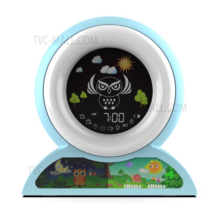 JNS JS2719 Children's Alarm Clock Multifunction Sleep Training Tool Creative Electronic Clock-1