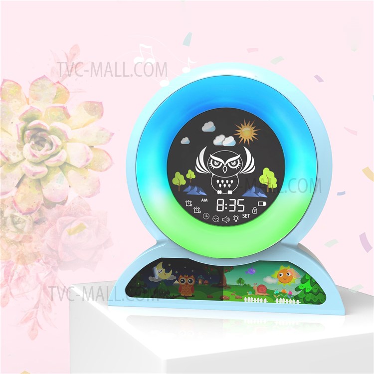 JNS JS2719 Children's Alarm Clock Multifunction Sleep Training Tool Creative Electronic Clock-6