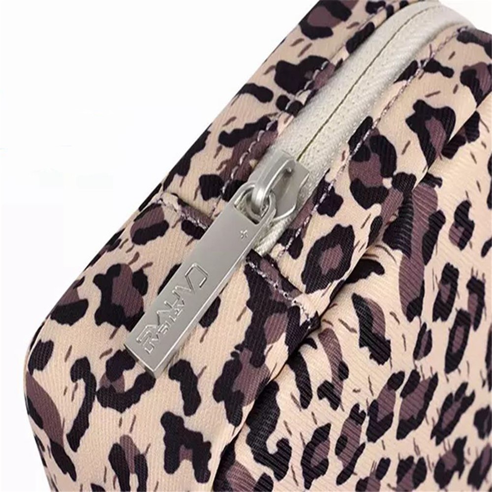 CANVASARTISAN H31-S11 Leopard Pattern Polyester Digital Accessories Zipper Storage Case Phone Mouse Carrying Bag-6