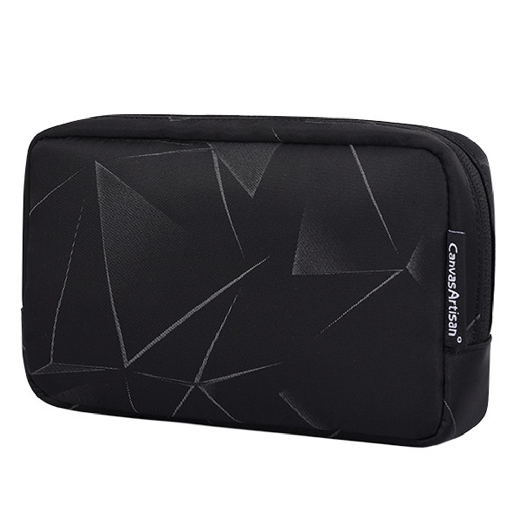 CANVASARTISAN H6-S11 3D Diamond Pattern Digital Accessories Storage Bag Pouch Phone Charger Mouse Power Bank Carrying Case-5