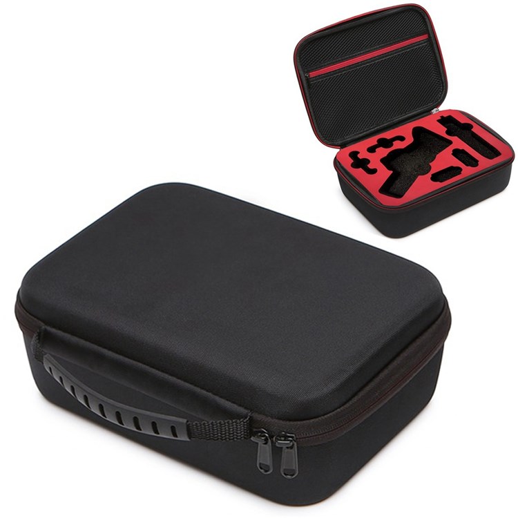For DJI OM5 Mobile Phone Hand-held Gimbal Storage Bag Shockproof Stabilizer Handbag Carrying Case - Black/Red Liner-1