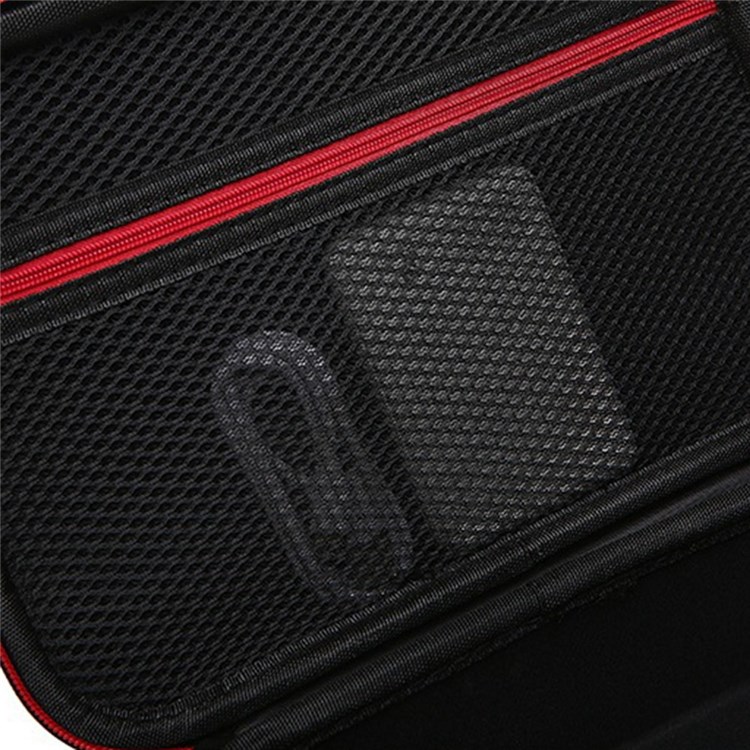 For DJI OM5 Mobile Phone Hand-held Gimbal Storage Bag Shockproof Stabilizer Handbag Carrying Case - Black/Red Liner-3