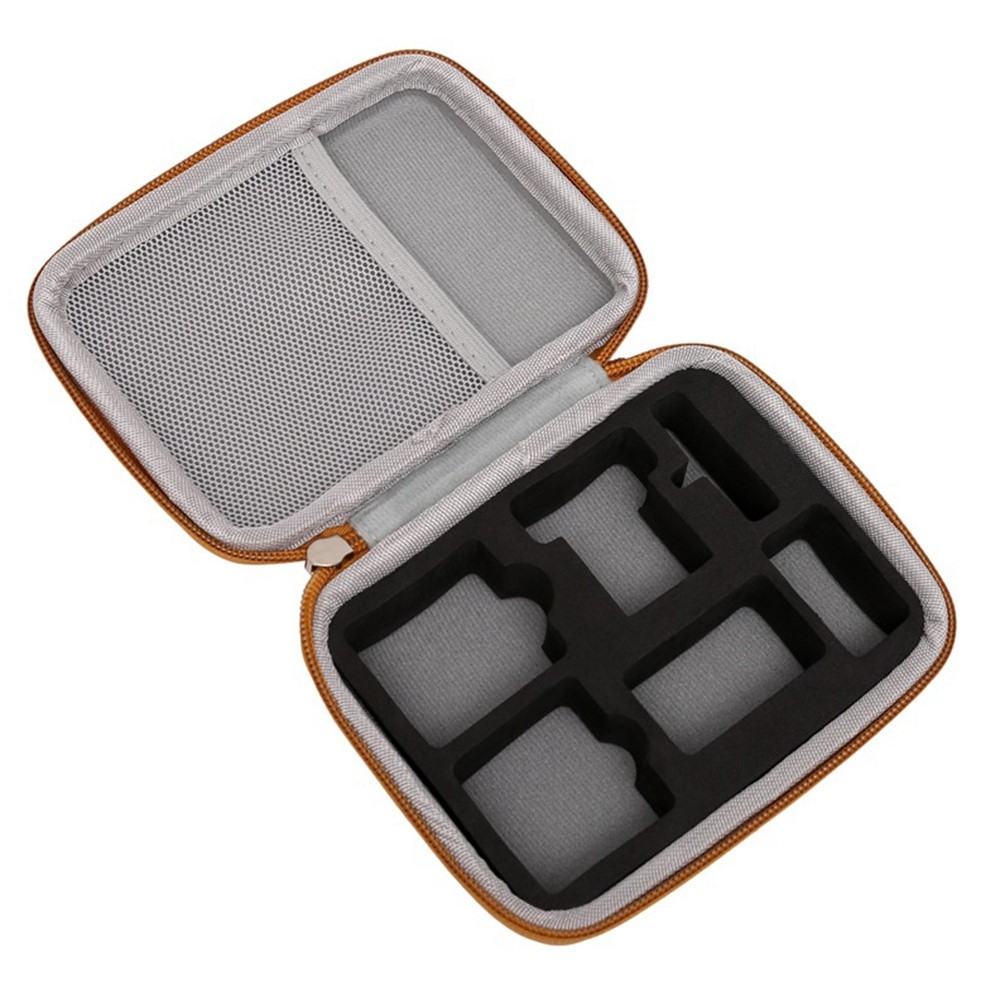 For DJI Action 2 Sports Camera Portable Storage Bag Zipper PU+EVA Shockproof Carrying Case-2