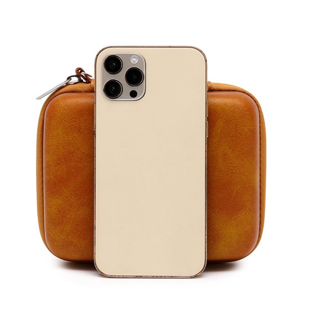 For DJI Action 2 Sports Camera Portable Storage Bag Zipper PU+EVA Shockproof Carrying Case-5
