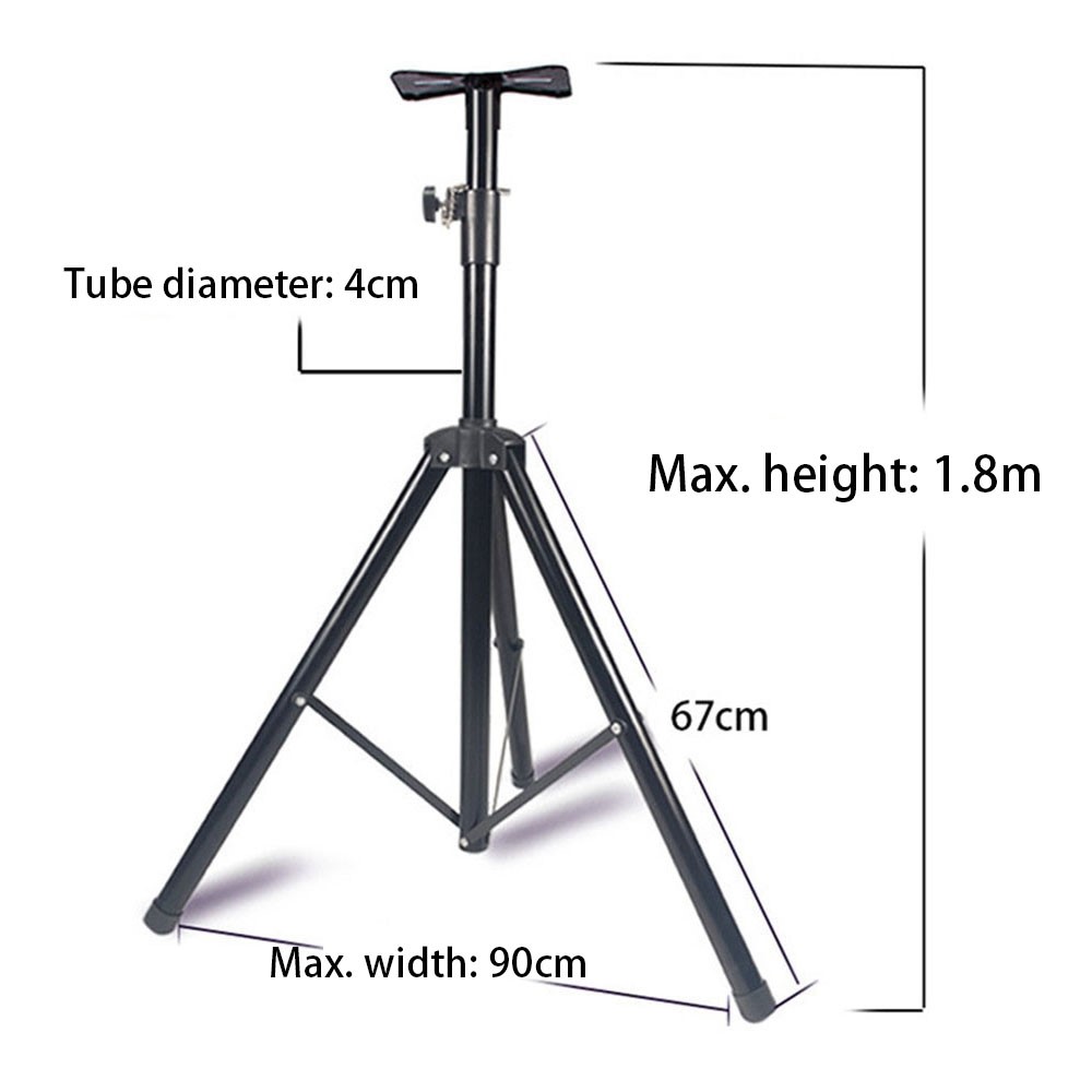S10 Metal Foldable Speaker Tripod Floor Stand Adjustable Height Speaker Shelf Bracket-7