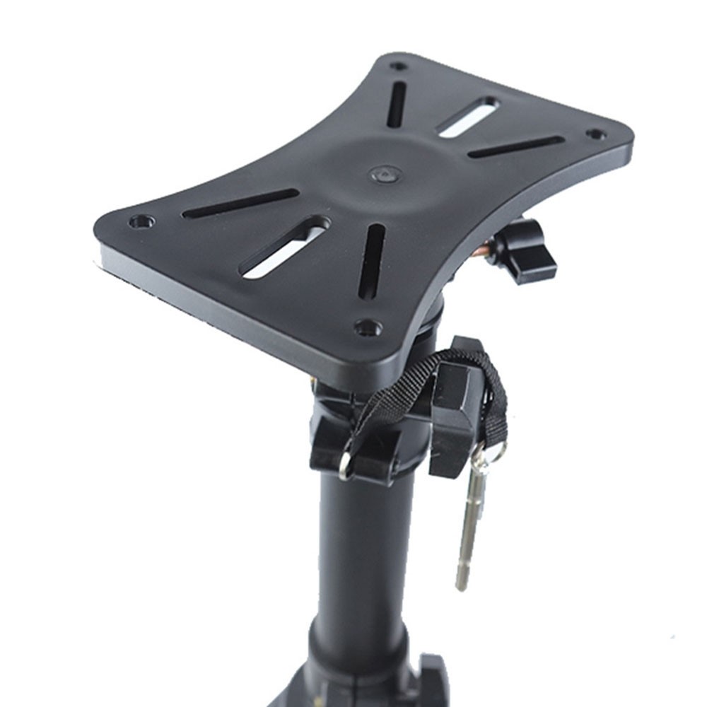 S10 Metal Foldable Speaker Tripod Floor Stand Adjustable Height Speaker Shelf Bracket-9