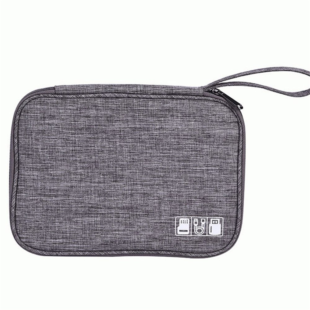 U-Disk Zipper Carrying Pouch - Grey 