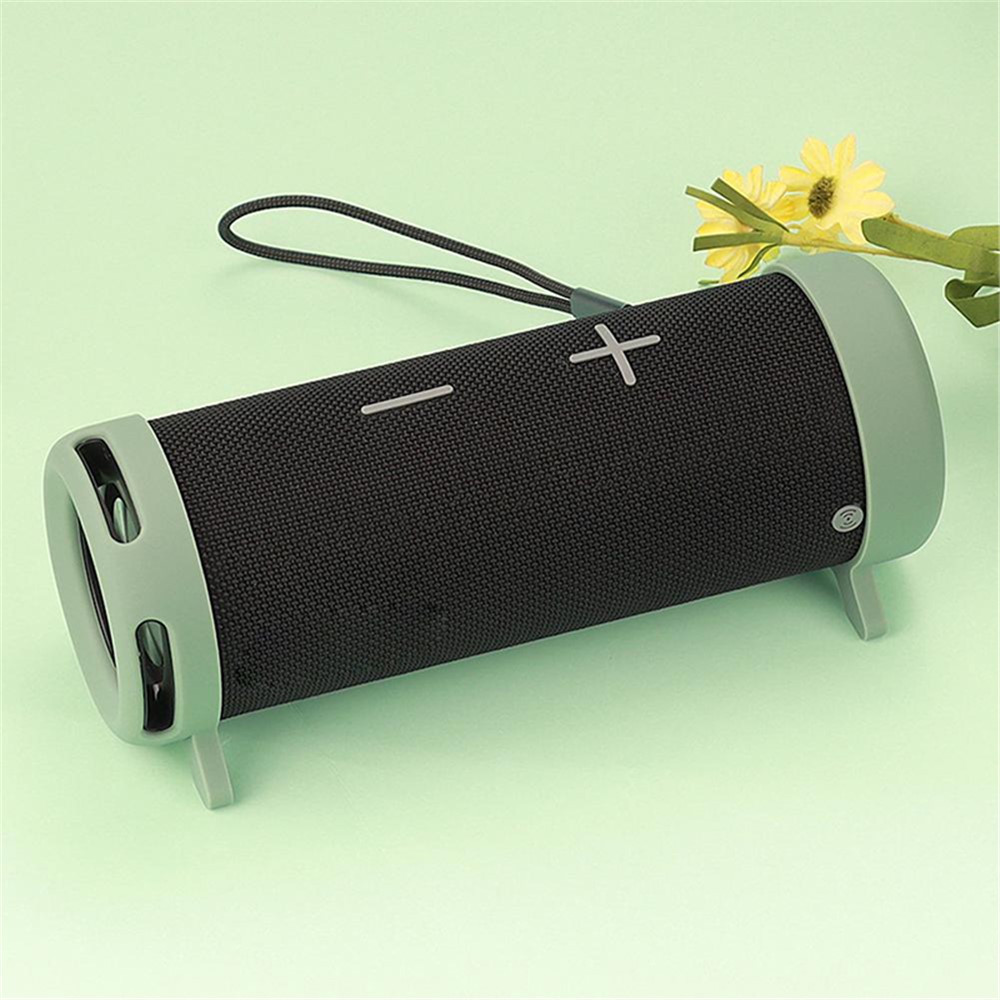 2Pcs Silicone Stand Case Cover for Huawei Sound Joy (EGRT-00), Bluetooth Audio Speaker Bracket Protective Sleeve - Matcha Green-2