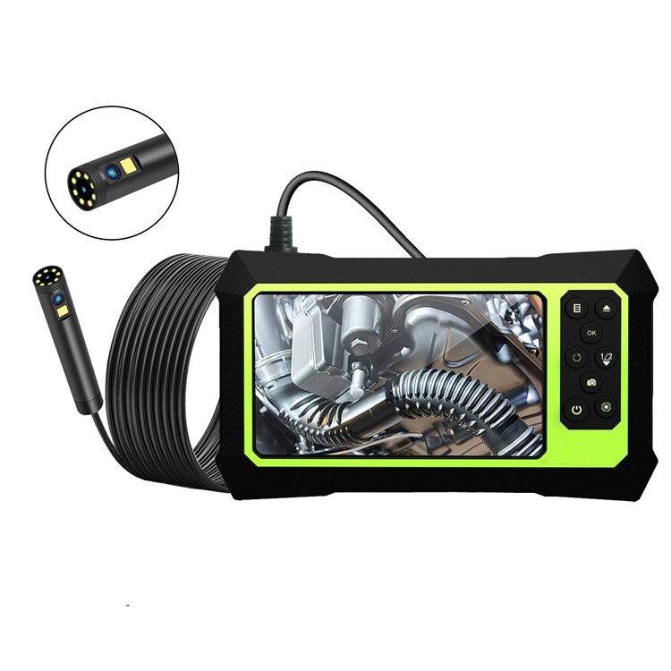 B315 2m Cable 4.3'' Large Screen Inspection Camera Industrial Endoscope 8mm Borescope Dual-lens with 9 LED Lights-1