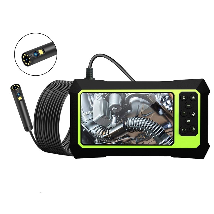 B315 7m Cable Dual-lens 4.3'' Screen 5.5mm Front Lens 1080P Car Industrial Endoscope Inspection Camera with 9 LED Lights-1