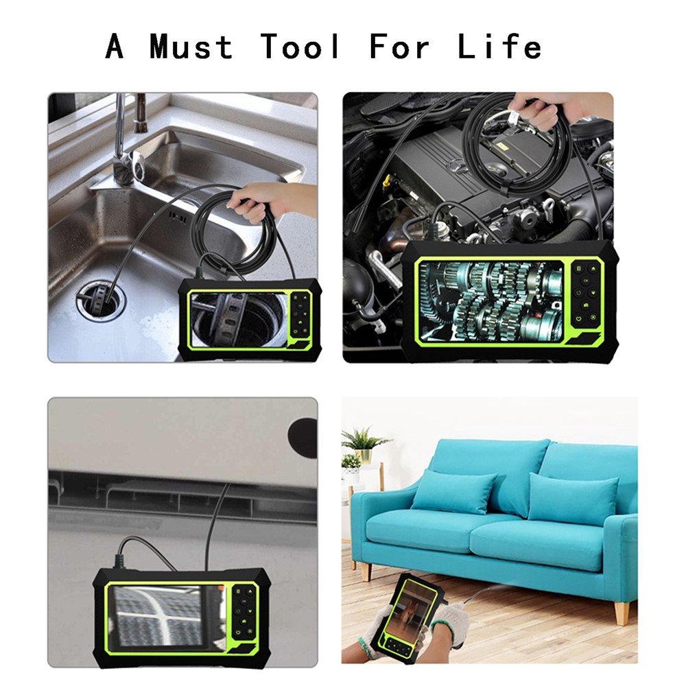 B315 7m Cable 8mm Single Lens 4.3'' Screen 1080P Camera Waterproof Sewer Pipe Industrial Endoscope with 8 LED Lights-8