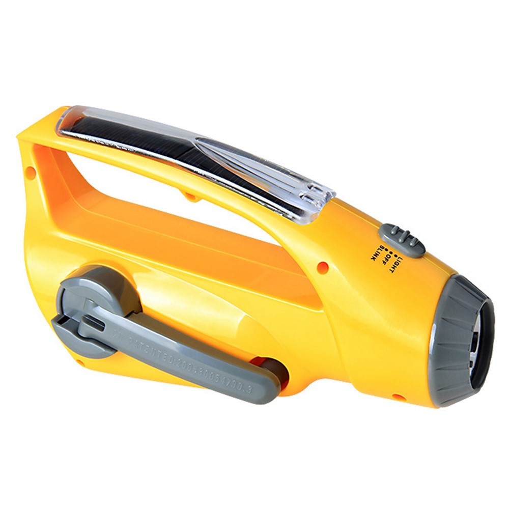 XLN-288DUS Outdoor Emergency Portable Light Solar Power AM / FM Radio Multi-Function Hand-Cranked Flashlight-6
